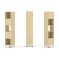 Стеллаж-перегородка двухсторонний высокий пятиярусный Style Project SN.NSD-511 Тиквуд Светлый/Металл Белый 387×400×1982 Стеллаж-перегородка двухсторонний высокий пятиярусный Style Project SN.NSD-511 Тиквуд Светлый/Металл Белый 387×400×1982