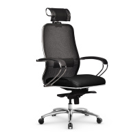 Кресло для руководителя Samurai SL-2.04 Infinity Easy Clean черный плюс