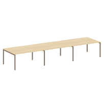 Metal System Quattro Перег. стол (3 столешницы) на П-оразном м/к 40БП.ПРГ-3.4 Акация/Антрацит металл 4800*1235*750 Metal System Quattro Перег. стол (3 столешницы) на П-оразном м/к 40БП.ПРГ-3.4 Акация/Антрацит металл 4800*1235*750