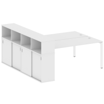Бенч-стол на П-образном м/к с опорным шкафом-купе Metal system quattro 40×40 БП.РС-СШК-4.5 Т Акация/Антрацит металл 2210*2332*1098 Бенч-стол на П-образном м/к с опорным шкафом-купе Metal system quattro 40×40 БП.РС-СШК-4.5 Т Акация/Антрацит металл 2210*2332*1098