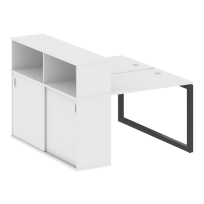 Metal System Quattro Р. ст. с шкафом-купе на О-образном м/к 50БО.РС-СШК-2.1 Т Акация/Антрацит металл 1410*1475*1098 Metal System Quattro Р. ст. с шкафом-купе на О-образном м/к 50БО.РС-СШК-2.1 Т Акация/Антрацит металл 1410*1475*1098