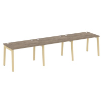 Onix Wood Рабочая станция OW.RS-3.2.8 Белый бриллиант/Дуб светлый/Белый металл 3540*800*750 Onix Wood Рабочая станция OW.RS-3.2.8 Белый бриллиант/Дуб светлый/Белый металл 3540*800*750