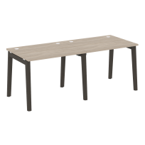 Onix Wood Рабочая станция OW.RS-2.1.8 Белый бриллиант/Дуб светлый/Белый металл 1960*800*750 Onix Wood Рабочая станция OW.RS-2.1.8 Белый бриллиант/Дуб светлый/Белый металл 1960*800*750