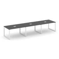 Стол для переговоров Style Project SN-6O.SPRG-024 Акация Лорка/Металл Черный 4740×980×750 Стол для переговоров Style Project SN-6O.SPRG-024 Акация Лорка/Металл Черный 4740×980×750