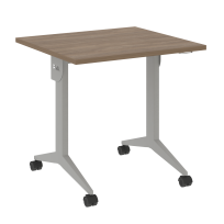 X-Pull Стол складной мобильный X.M-0.7 Тиквуд тёмный/Серый металл 780×720×753