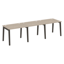 Onix Wood Рабочая станция OW.RS-3.1.8 Белый бриллиант/Дуб светлый/Белый металл 2940*800*750 Onix Wood Рабочая станция OW.RS-3.1.8 Белый бриллиант/Дуб светлый/Белый металл 2940*800*750