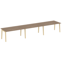Onix Wood Стол переговорный (3 столешницы) OW.PRG-3.4 Белый бриллиант/Дуб светлый/Белый металл 4740*980*750 Onix Wood Стол переговорный (3 столешницы) OW.PRG-3.4 Белый бриллиант/Дуб светлый/Белый металл 4740*980*750