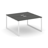 Стол-бенч двухсторонний двухместный Style Project SN-4O.DRS-024 Дуб Табак – Металл Белый 1580×1632×750 Стол-бенч двухсторонний двухместный Style Project SN-4O.DRS-024 Дуб Табак – Металл Белый 1580×1632×750