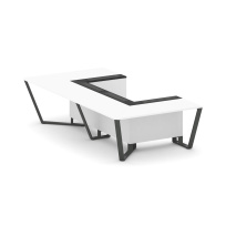 Стол для переговоров П-образный Steel Meet KM-PR.B.SP-07P / Тиквуд Светлый – Графит Глянец – Металл Антрацит / 1600×3200×750 Стол для переговоров П-образный Steel Meet KM-PR.B.SP-07P / Тиквуд Светлый – Графит Глянец – Металл Антрацит / 1600×3200×750