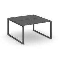 Стол-бенч двухсторонний двухместный Style Project SN-6O.DRS-023 / Дуб Табак – Металл Белый / 1380×1632×750 Стол-бенч двухсторонний двухместный Style Project SN-6O.DRS-023 / Дуб Табак – Металл Белый / 1380×1632×750