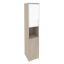 дуб аттик/стекло white