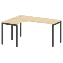 Metal System Quattro Стол криволинейный левый на П-образном м/к 40БП.СА-4 (L) Акация/Антрацит металл 1600*1200*750 Metal System Quattro Стол криволинейный левый на П-образном м/к 40БП.СА-4 (L) Акация/Антрацит металл 1600*1200*750