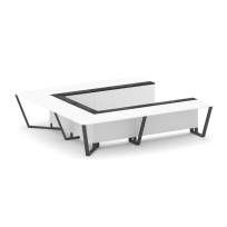 Стол для переговоров П-образный Steel Meet KM-PR.B.SP-11P / Тиквуд Светлый – Графит Глянец – Металл Антрацит / 3200×3200×750 Стол для переговоров П-образный Steel Meet KM-PR.B.SP-11P / Тиквуд Светлый – Графит Глянец – Металл Антрацит / 3200×3200×750