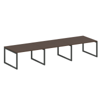 Metal System Quattro Перег. стол (3 столешницы) на О-оразном м/к 50БО.ПРГ-3.3 Акация/Антрацит металл 4200*1235*750 Metal System Quattro Перег. стол (3 столешницы) на О-оразном м/к 50БО.ПРГ-3.3 Акация/Антрацит металл 4200*1235*750