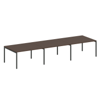 Metal System Quattro Перег. стол (3 столешницы) на П-оразном м/к 40БП.ПРГ-3.3 Акация/Антрацит металл 4200*1235*750 Metal System Quattro Перег. стол (3 столешницы) на П-оразном м/к 40БП.ПРГ-3.3 Акация/Антрацит металл 4200*1235*750
