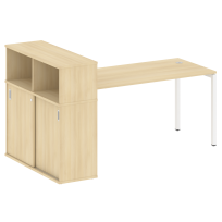 Metal System Quattro Стол офисный с шкафом-купе на П-образном м/к 40БП.РС-СШК-3.4 Т Вяз/Мокко металл 2010×1120×1098 Metal System Quattro Стол офисный с шкафом-купе на П-образном м/к 40БП.РС-СШК-3.4 Т Вяз/Мокко металл 2010×1120×1098