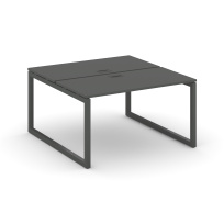 Стол-бенч двухсторонний двухместный Style Project SN-5O.DRS-022 / Дуб Табак – Металл Белый / 1180×1632×750 Стол-бенч двухсторонний двухместный Style Project SN-5O.DRS-022 / Дуб Табак – Металл Белый / 1180×1632×750