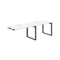Стол-бенч комбо s-b-s с лючком Allegro / 2800×800×750 / Профиль О-образный: 70×20 Антрацит / Столешница: Белый / AG.198.WH.L.72.AN Стол-бенч комбо s-b-s с лючком Allegro / 2800×800×750 / Профиль О-образный: 70×20 Антрацит / Столешница: Белый / AG.198.WH.L.72.AN