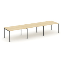 Стол для переговоров Style Project SN-4P.SPRG-024.3 Акация Лорка/Металл Черный 4740×980×750 Стол для переговоров Style Project SN-4P.SPRG-024.3 Акация Лорка/Металл Черный 4740×980×750