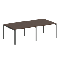 Metal System Quattro Перег. стол (2 столешницы) на П-образном м/к 40БП.ПРГ-2.2 Акация/Антрацит металл 2400*1235*750 Metal System Quattro Перег. стол (2 столешницы) на П-образном м/к 40БП.ПРГ-2.2 Акация/Антрацит металл 2400*1235*750