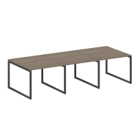 Metal System Quattro Перег. стол (3 столешницы) на О-оразном м/к 40БО.ПРГ-3.1 Акация/Антрацит металл 3000*1235*750 Metal System Quattro Перег. стол (3 столешницы) на О-оразном м/к 40БО.ПРГ-3.1 Акация/Антрацит металл 3000*1235*750