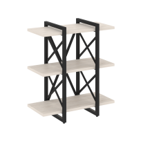 Loft Стеллаж на регулируемых опорах-3 полки VR.L-MST.O-3.4V Тиквуд тёмный/Чёрный металл 800×400×910 Loft Стеллаж на регулируемых опорах-3 полки VR.L-MST.O-3.4V Тиквуд тёмный/Чёрный металл 800×400×910