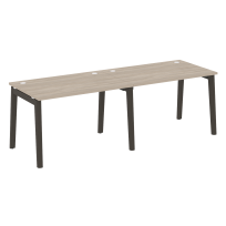 Onix Wood Рабочая станция OW.RS-2.2.8 Белый бриллиант/Дуб светлый/Белый металл 2360*800*750 Onix Wood Рабочая станция OW.RS-2.2.8 Белый бриллиант/Дуб светлый/Белый металл 2360*800*750