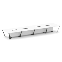 Стол для переговоров прямоугольный Steel Meet KD-PR.B.SP-20 / Тиквуд Светлый – Металл Антрацит / 6400×1600×750 Стол для переговоров прямоугольный Steel Meet KD-PR.B.SP-20 / Тиквуд Светлый – Металл Антрацит / 6400×1600×750