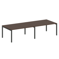 Metal System Quattro Перег. стол (2 столешницы) на П-образном м/к 50БП.ПРГ-2.4 Акация/Антрацит металл 3200*1235*750 Metal System Quattro Перег. стол (2 столешницы) на П-образном м/к 50БП.ПРГ-2.4 Акация/Антрацит металл 3200*1235*750