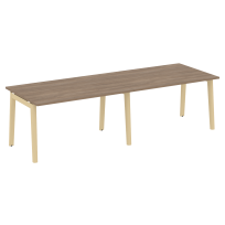 Onix Wood Стол переговорный (2 столешницы) OW.PRG-2.3 Белый бриллиант/Дуб светлый/Белый металл 2760*980*750 Onix Wood Стол переговорный (2 столешницы) OW.PRG-2.3 Белый бриллиант/Дуб светлый/Белый металл 2760*980*750