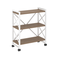 Loft Стеллаж на колесных опорах-3 полки VR.L-MST.K-3.8 Тиквуд тёмный/Чёрный металл 800×400×968 Loft Стеллаж на колесных опорах-3 полки VR.L-MST.K-3.8 Тиквуд тёмный/Чёрный металл 800×400×968