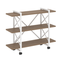 Loft Стеллаж на колесных опорах-3 полки VR.L-MST.K-3.8V Тиквуд тёмный/Чёрный металл 1200×400×968 Loft Стеллаж на колесных опорах-3 полки VR.L-MST.K-3.8V Тиквуд тёмный/Чёрный металл 1200×400×968