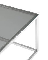 Журнальный стол 120×60 ТАУН серебро