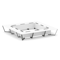 Стол для переговоров квадратный Steel Meet KD-PR.B.SP-24K / Тиквуд Светлый – Металл Антрацит / 4800×4800×750 Стол для переговоров квадратный Steel Meet KD-PR.B.SP-24K / Тиквуд Светлый – Металл Антрацит / 4800×4800×750
