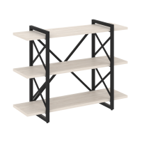 Loft Стеллаж на регулируемых опорах-3 полки VR.L-MST.O-3.8V Тиквуд тёмный/Чёрный металл 1200×400×910 Loft Стеллаж на регулируемых опорах-3 полки VR.L-MST.O-3.8V Тиквуд тёмный/Чёрный металл 1200×400×910