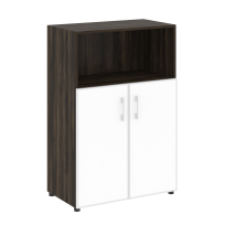 Шкаф LT.ST-2.2 R white Yalta / Дуб Мали – Стекло White 800×450×1195