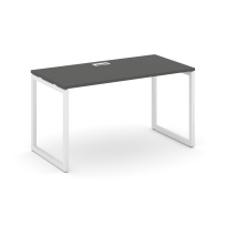 Стол офисный Style Project SN-4O.SP-001 / Дуб Табак – Металл Белый / 980×600×750 Стол офисный Style Project SN-4O.SP-001 / Дуб Табак – Металл Белый / 980×600×750