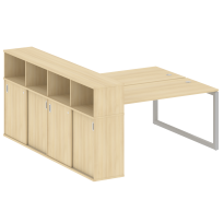 Metal System Quattro Р. ст. с шкафом-купе на О-образном м/к 50БО.РС-СШК-4.4 Т Акация/Антрацит металл 2010*2332*1098 Metal System Quattro Р. ст. с шкафом-купе на О-образном м/к 50БО.РС-СШК-4.4 Т Акация/Антрацит металл 2010*2332*1098