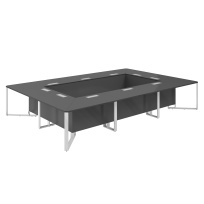 Стол для переговоров Spider 4200х2800х750 / Столешница: Антрацит, Подстолье: Антрацит, Металлокаркас: Антрацит, Лючок: Серый / SP.0108.AN.AN.AN Стол для переговоров Spider 4200х2800х750 / Столешница: Антрацит, Подстолье: Антрацит, Металлокаркас: Антрацит, Лючок: Серый / SP.0108.AN.AN.AN