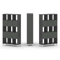 Стеллаж-перегородка двухсторонний высокий пятиярусный Style Project SN.NSD-531 Тиквуд Светлый/Металл Белый 1121×400×1982 Стеллаж-перегородка двухсторонний высокий пятиярусный Style Project SN.NSD-531 Тиквуд Светлый/Металл Белый 1121×400×1982