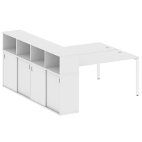 Бенч-стол на П-образном м/к с опорным шкафом-купе Metal system quattro 40×40 БП.РС-СШК-4.4 Т Акация/Антрацит металл 2010*2332*1098 Бенч-стол на П-образном м/к с опорным шкафом-купе Metal system quattro 40×40 БП.РС-СШК-4.4 Т Акация/Антрацит металл 2010*2332*1098