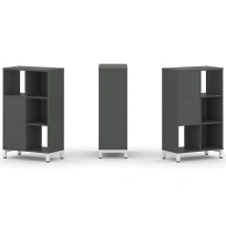 Стеллаж-перегородка двухсторонний средний трёхъярусный Style Project SN.NSD-321 Тиквуд Светлый/Металл Белый 754×400×1248 Стеллаж-перегородка двухсторонний средний трёхъярусный Style Project SN.NSD-321 Тиквуд Светлый/Металл Белый 754×400×1248