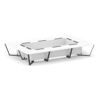 Стол для переговоров прямоугольный Steel Meet KD-PR.B.SP-20K / Тиквуд Светлый – Металл Антрацит / 4800×3200×750 Стол для переговоров прямоугольный Steel Meet KD-PR.B.SP-20K / Тиквуд Светлый – Металл Антрацит / 4800×3200×750