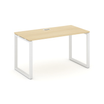 Стол офисный Style Project SN-4O.SP-005 / Дуб Табак – Металл Белый / 1780×600×750 Стол офисный Style Project SN-4O.SP-005 / Дуб Табак – Металл Белый / 1780×600×750