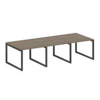 Metal System Quattro Перег. стол (3 столешницы) на О-оразном м/к 50БО.ПРГ-3.1 Акация/Антрацит металл 3000*1235*750 Metal System Quattro Перег. стол (3 столешницы) на О-оразном м/к 50БО.ПРГ-3.1 Акация/Антрацит металл 3000*1235*750