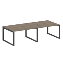Metal System Quattro Перег. стол (2 столешницы) на О-образном м/к 50БО.ПРГ-2.3 Акация/Антрацит металл 2800*1235*750 Metal System Quattro Перег. стол (2 столешницы) на О-образном м/к 50БО.ПРГ-2.3 Акация/Антрацит металл 2800*1235*750