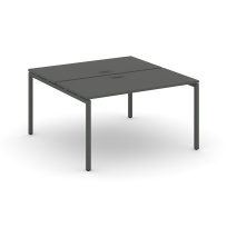 Стол-бенч двухсторонний двухместный Style Project SN-4P.DRS-011 / Дуб Табак – Металл Белый / 980×1432×750 Стол-бенч двухсторонний двухместный Style Project SN-4P.DRS-011 / Дуб Табак – Металл Белый / 980×1432×750