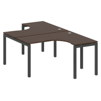 Metal System Quattro Р. ст. криволинейная на П-образном м/к 50БП.РАС-СА-2.3 Акация/Антрацит металл 1400*2435*750 Metal System Quattro Р. ст. криволинейная на П-образном м/к 50БП.РАС-СА-2.3 Акация/Антрацит металл 1400*2435*750