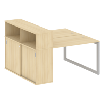 Metal System Quattro Р. ст. с шкафом-купе на О-образном м/к 50БО.РС-СШК-2.2 Т Акация/Антрацит металл 1610*1475*1098 Metal System Quattro Р. ст. с шкафом-купе на О-образном м/к 50БО.РС-СШК-2.2 Т Акация/Антрацит металл 1610*1475*1098