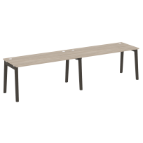 Onix Wood Рабочая станция OW.RS-2.4.7 Белый бриллиант/Дуб светлый/Белый металл 3160*720*750 Onix Wood Рабочая станция OW.RS-2.4.7 Белый бриллиант/Дуб светлый/Белый металл 3160*720*750